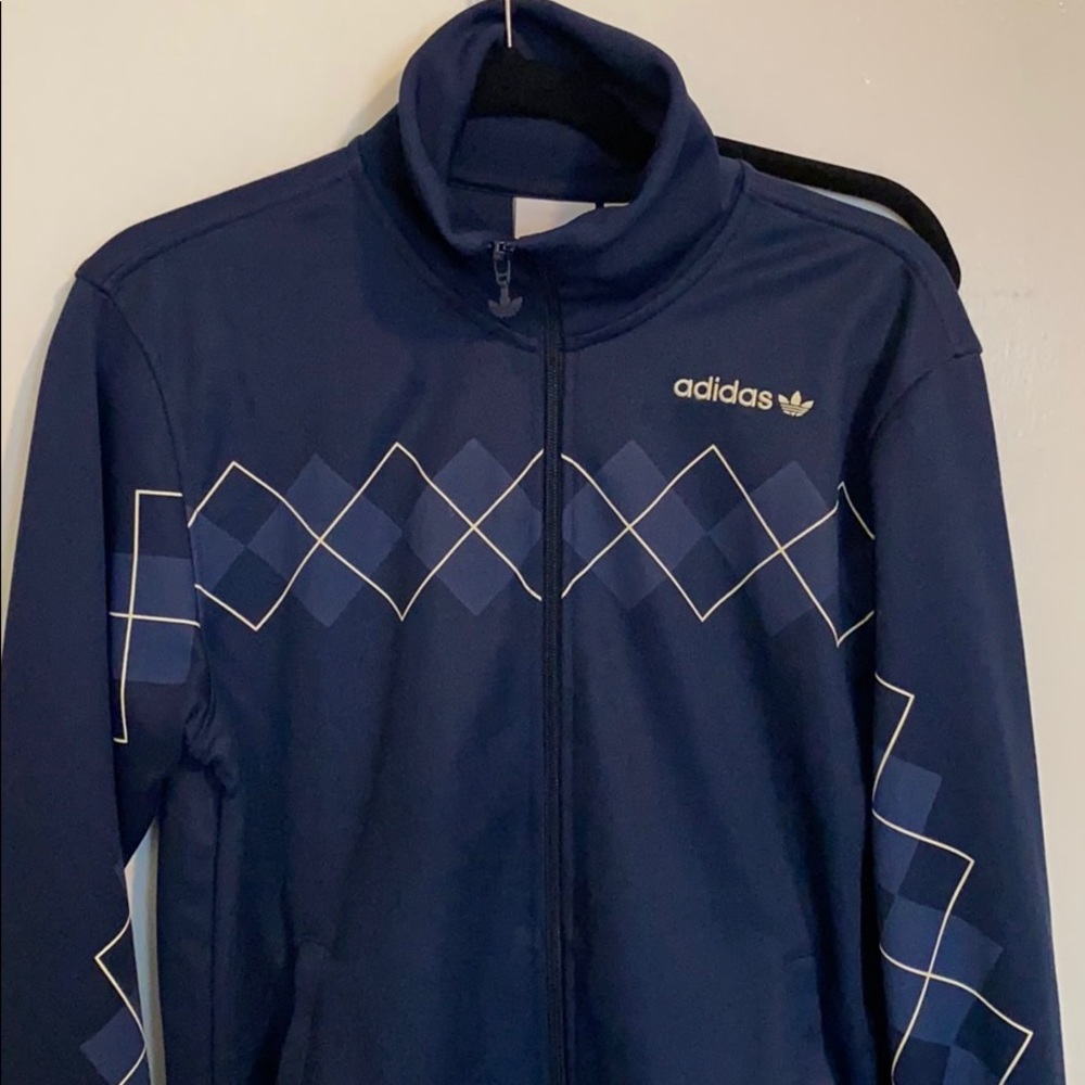 Adidas argyle track top